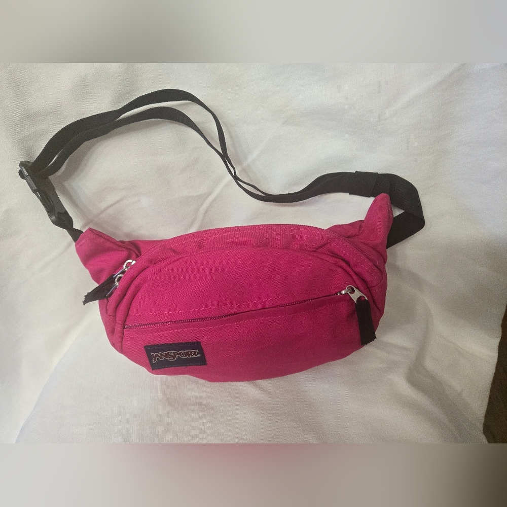 JanSport Magenta Belt Bag Travel Mini Bag